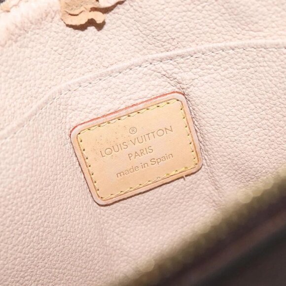LOUIS VUITTON Monogram Pochette Cosmetic PM Cosmetic Pouch M47515 LV Auth 128595 - Picture 10 of 16